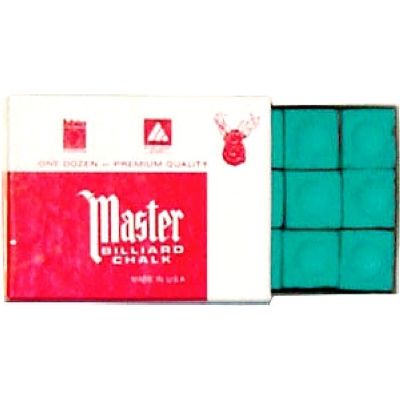 Green chalks Master billard (box of 12)