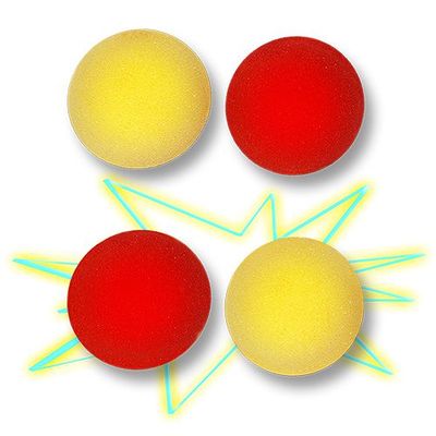 Balles en mousse à changement de couleur